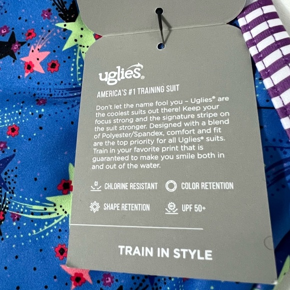 Uglies Girls Stargazer Criss-Cross Back One Piece Swimsuit Size: 16 NWT - Picture 5 of 8